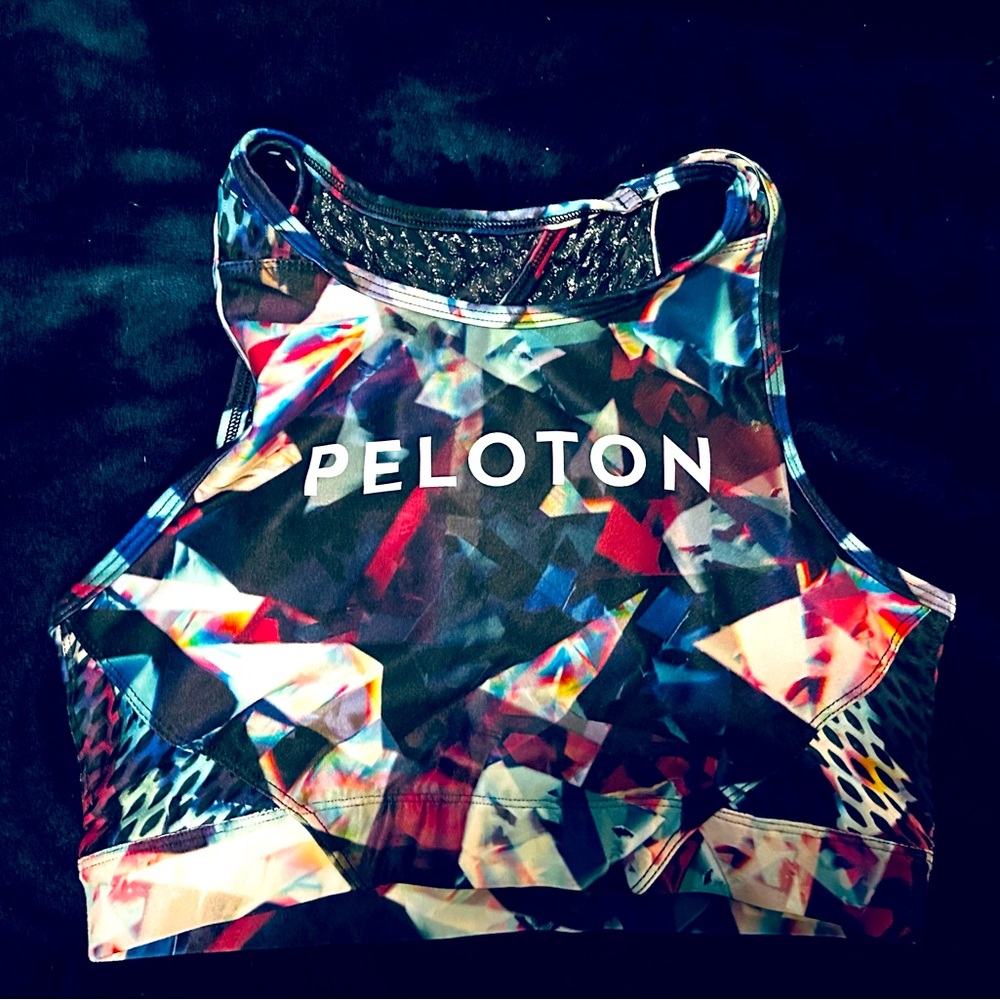 Jewel print, Peloton medium sports bra never worn